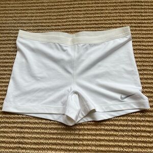 Nike Dri-Fit White Spandex Shorts Size Large